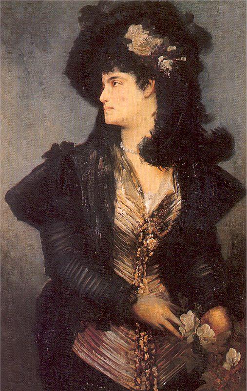 Makart, Hans Portrait of a Lady France oil painting art